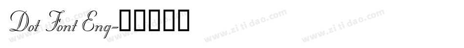 Dot Font Eng字体转换